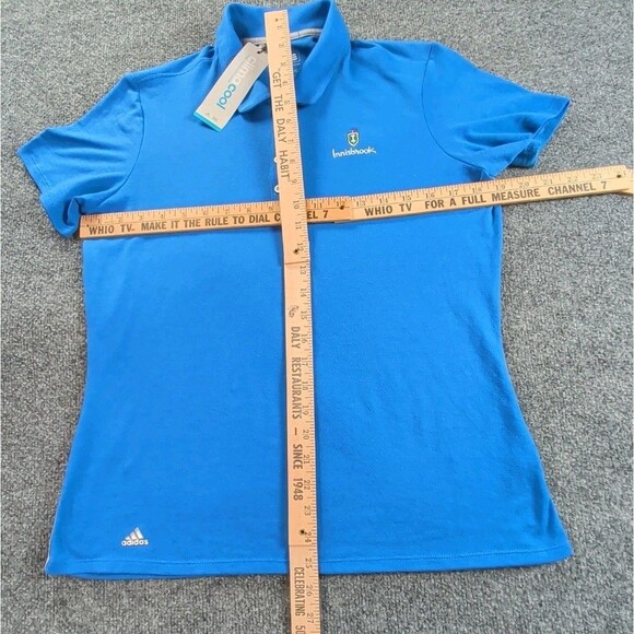 Adidas Polo Womens Medium Blue Climacool Golf Shirt Innisbrook Florida Golfing - Picture 5 of 9